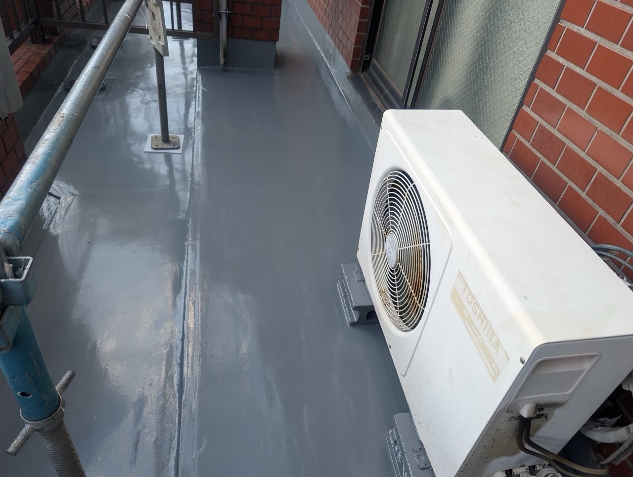 【板橋区　ベランダ防水・鉄部塗装工事】鉄製手摺の老朽化は命の危険も!!無料点検承ります！