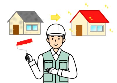塗装職人のイラスト