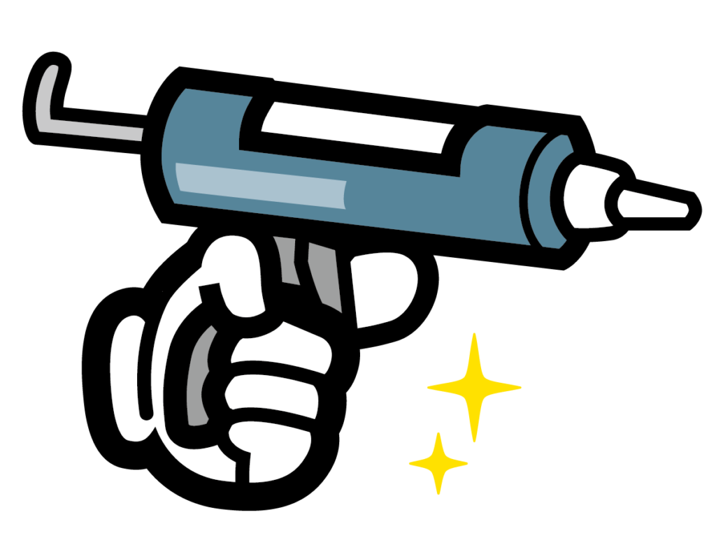 スプレーガンのイラスト