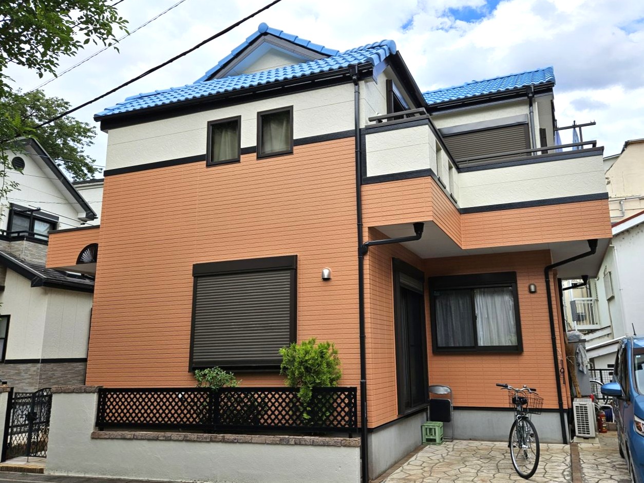 【和光市 屋根・外壁塗装工事】カラーシミュレーションを繰り返し決定したこだわりのお色です！