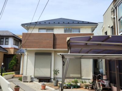 【足立区　屋根カバー工法・外壁塗装・外壁サイディング張替え工事】この夏の断熱効果に期待！