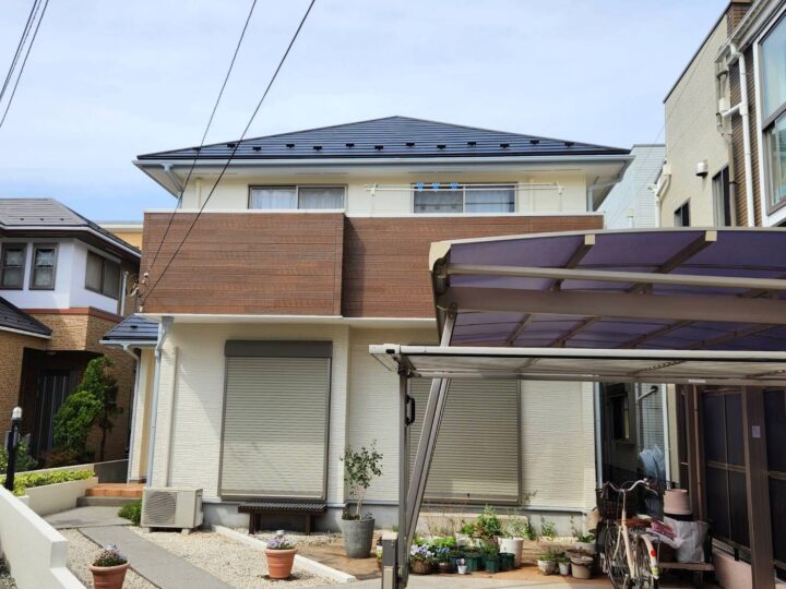 【足立区　屋根カバー工法・外壁塗装・外壁サイディング張替え工事】この夏の断熱効果に期待！