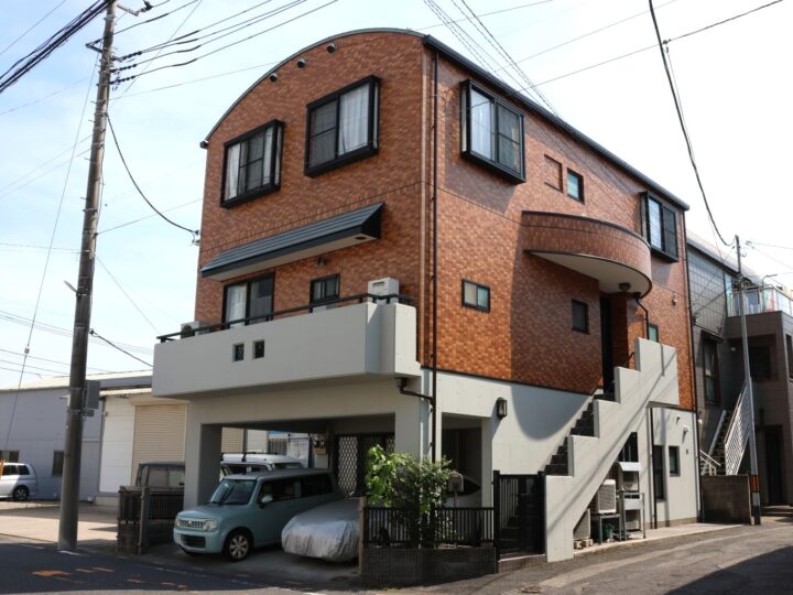 【川口市　屋根・外壁塗装工事・タイル外壁張替工事】打診検査でタイル外壁の健康診断いたします！深井塗装にお任せください！