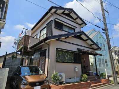 【新座市　屋根・外壁塗装工事】モルタル・瓦どんな素材でも合う塗料の選定可能です！