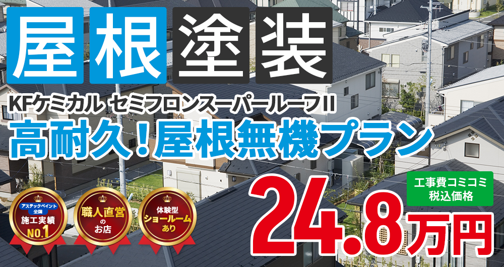 遮熱フッ素無機ハイブリッドプラン塗装 24.80万円