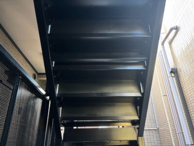 【葛飾区　鉄製階段部分塗装工事】ご自宅施工後、所有建物の改修依頼！リピーター様多数！