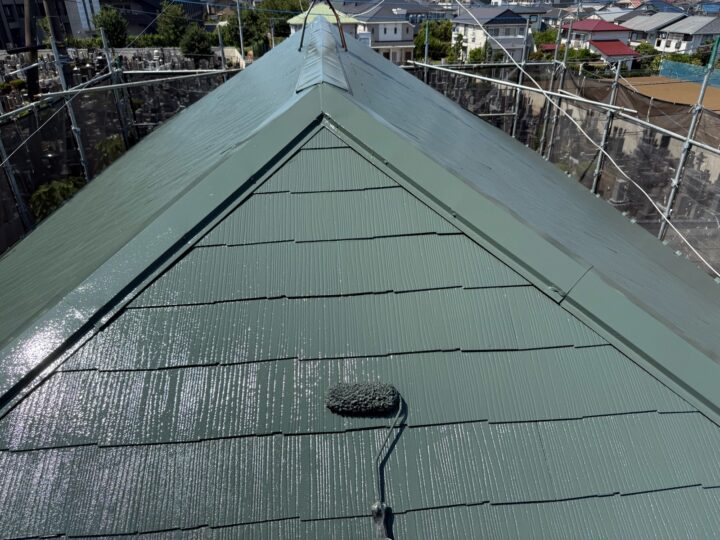 屋根 上塗り