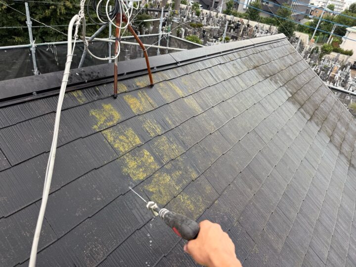 屋根 高圧洗浄