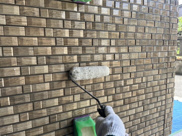 外壁 クリア塗装(スーパーSDクリヤー無機-JY)