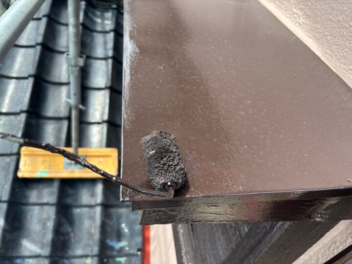 付帯部 庇 上塗り(ユメロックDX)