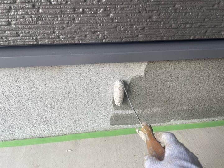 基礎コンクリート 下塗り