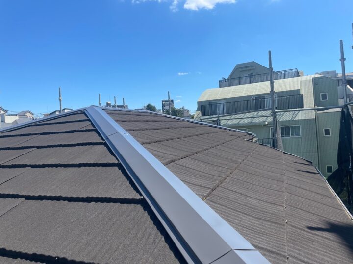 屋根 棟板金 完工