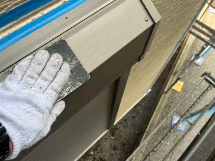 付帯部 シャッターボックス 研磨