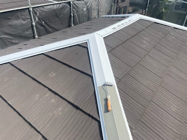 屋根 棟板金 錆止め (サビカットⅡ)