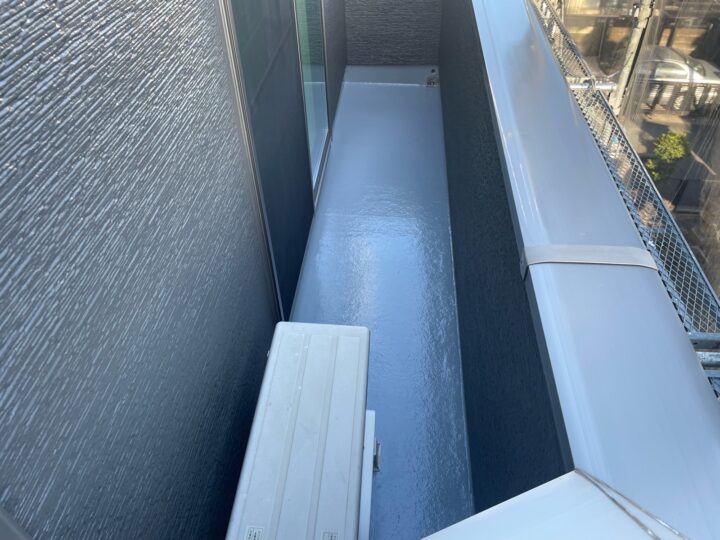 ベランダ床 完工