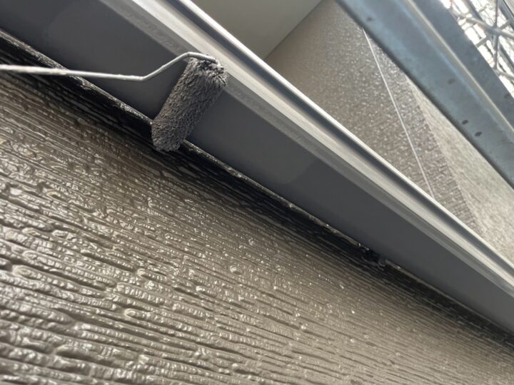 付帯部 横樋 下塗り(ユメロックDX)