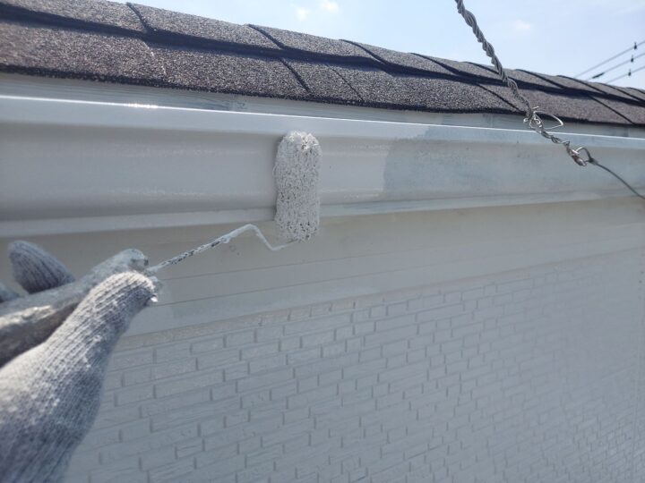 付帯部 横樋 中塗り(ユメロックDX)