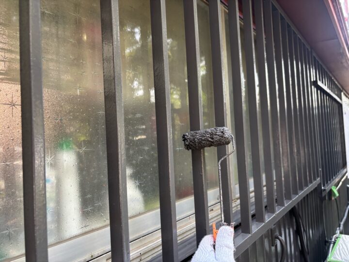 付帯部 窓格子 上塗り(ユメロックDX)