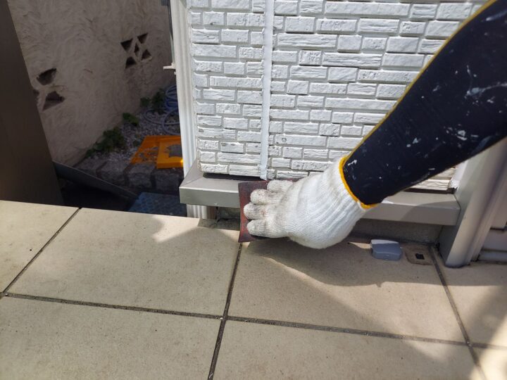 付帯部 水切り 研磨