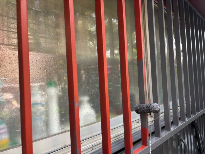 付帯部 窓格子 下塗り(ユメロックDX)