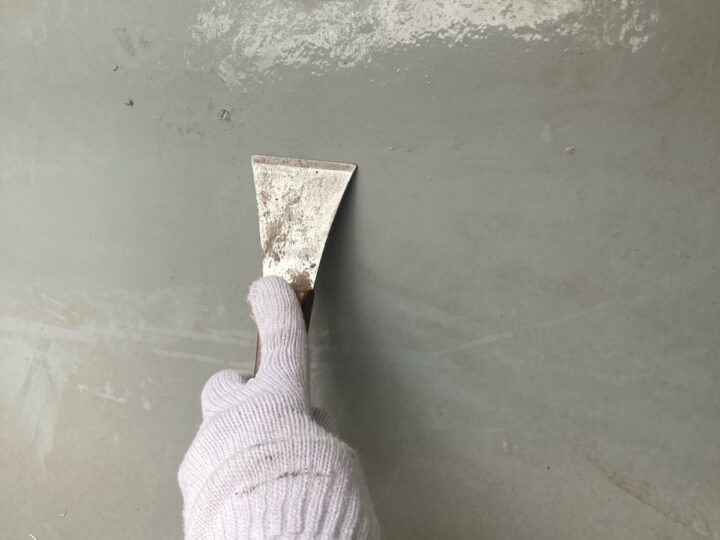 バルコニー床 研磨