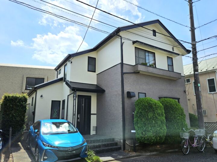 【練馬区　屋根塗装・外壁塗装工事】既存色にあわせたお仕上がり！色のプロが選定いたします！