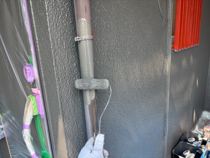 付帯部 雨樋 下塗り(ユメロックDX)