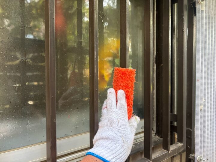 付帯部 窓格子 研磨