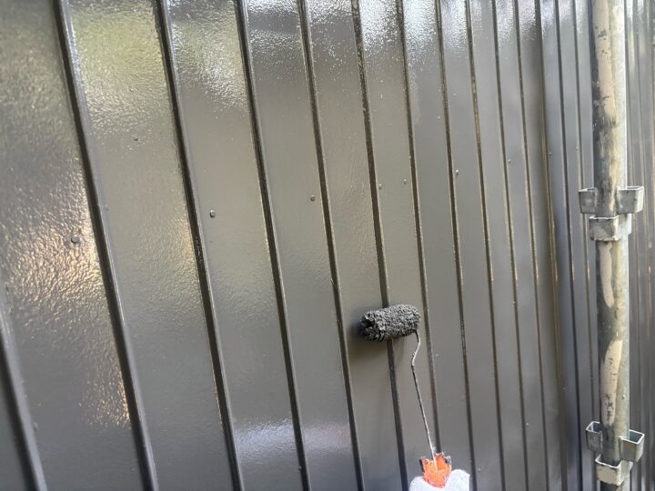 外壁 トタン部 上塗り