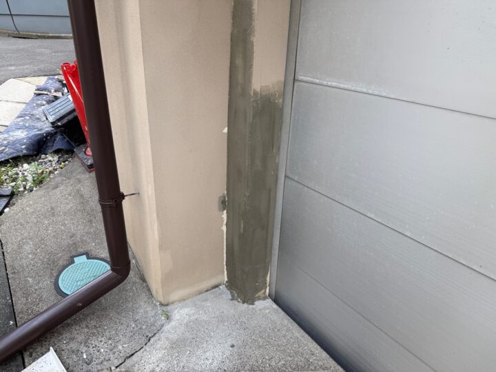 擁壁 ひび割れ補修 下地処理