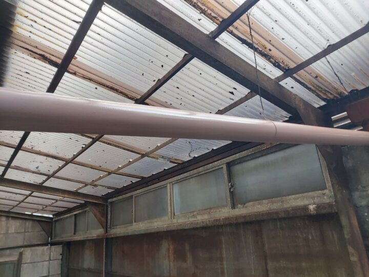 波板交換工事 施工前