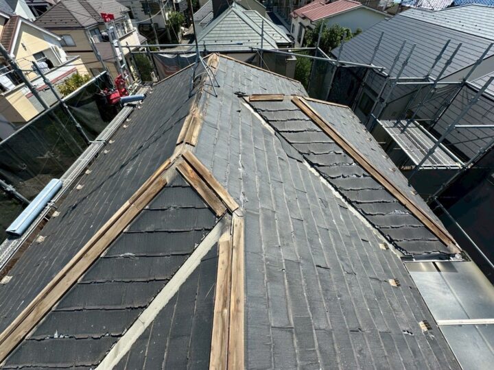 既存棟板金 撤去