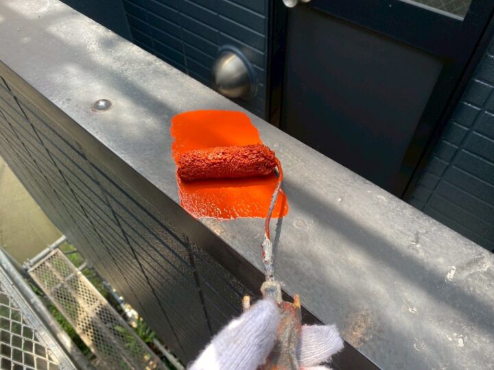 付帯部 ベランダ笠木 錆止め(サビカット)