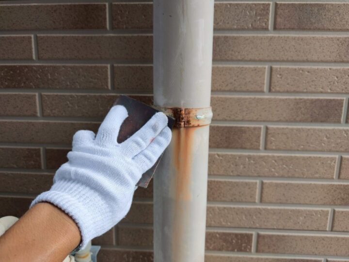 付帯部 雨樋 研磨