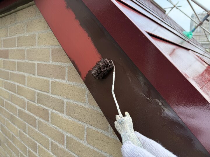 付帯部 破風 下塗り(ユメロックDX)