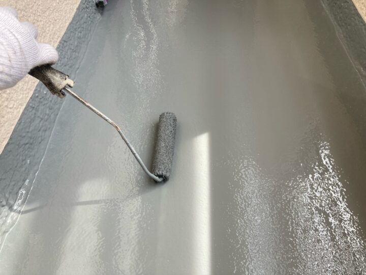 バルコニー床 上塗り