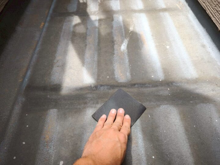 ベランダ床 研磨