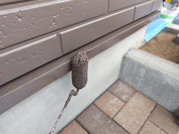 付帯部 水切り 上塗り(ユメロックDX)