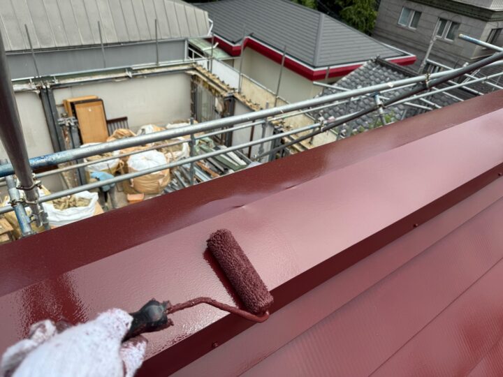 屋根 上塗り