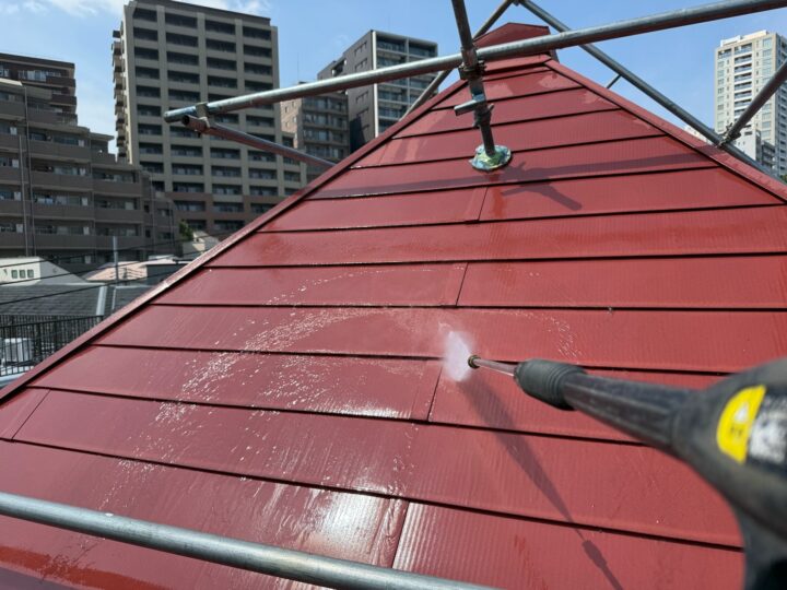 屋根 高圧洗浄