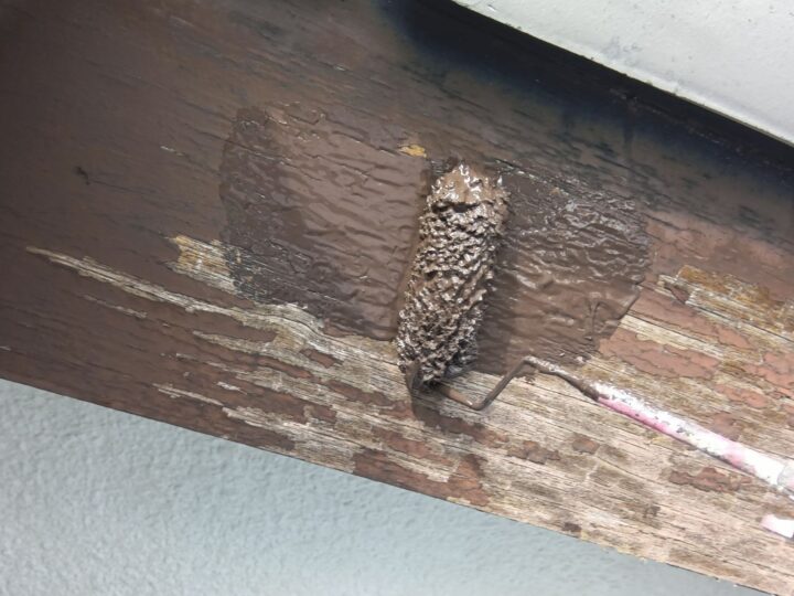 付帯部 破風 下塗り(ユメロックDX)