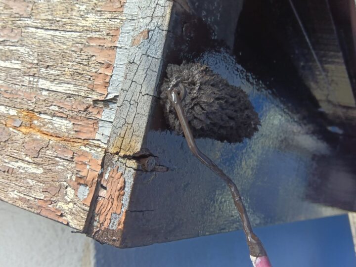 付帯部 破風 下塗り(ユメロックDX)