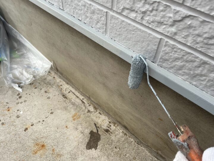 付帯部 水切り 中塗り(ユメロックDX)