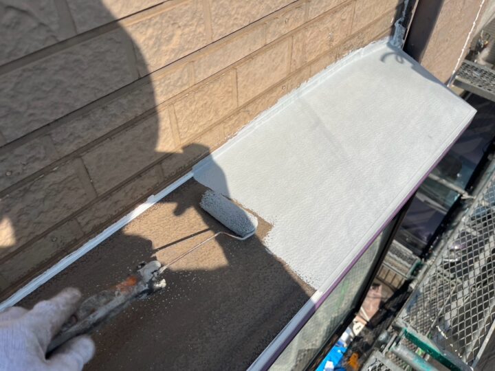 付帯部 庇 下塗り(サビカット)