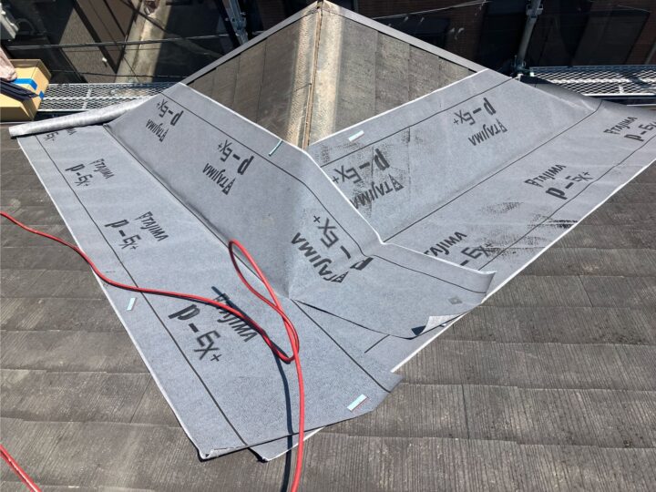 アスファルトルーフィングシート設置