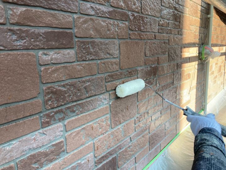 外壁 クリア塗装(スーパーSDクリヤーF-JY)