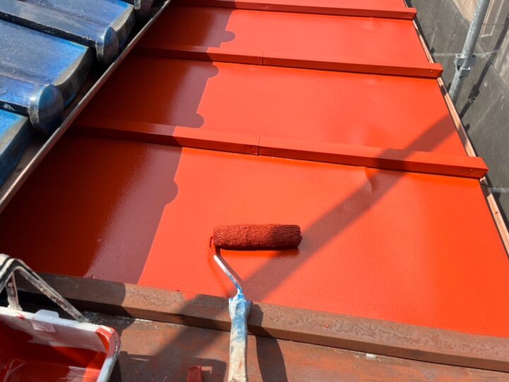 下屋根 錆止め(サビカットⅡ)