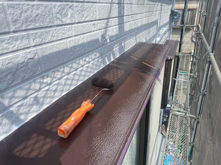 付帯部 庇 上塗り(ユメロックDX)