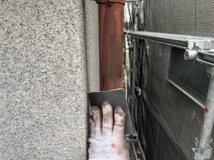 付帯部 雨樋 研磨