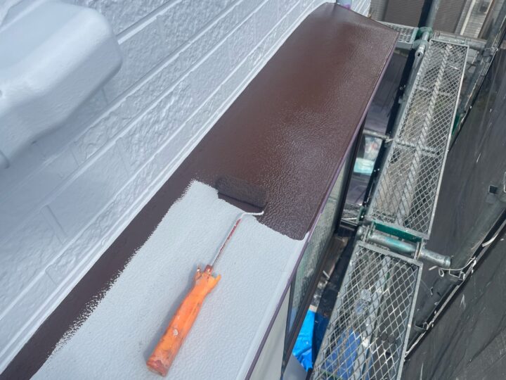 付帯部 庇 中塗り(ユメロックDX)